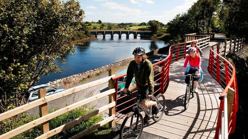The Great Western Greenway runs from Westport to Achill and is used by 250,000 people every year