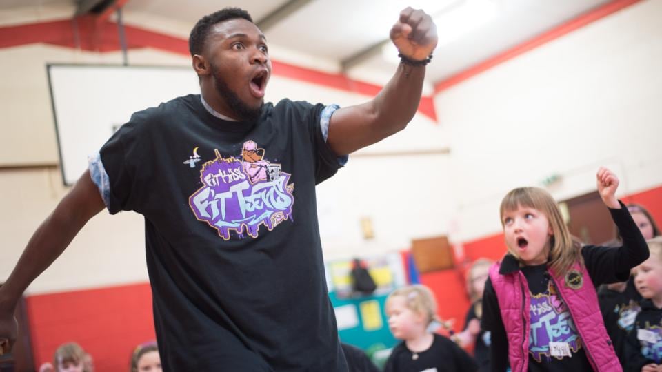 Dance instructor ‘Sly’ in action with  Fit Kids Fit Teens in Mell Parish Hall, Drogheda, Coty Louth. Photograph: Barry Cronin