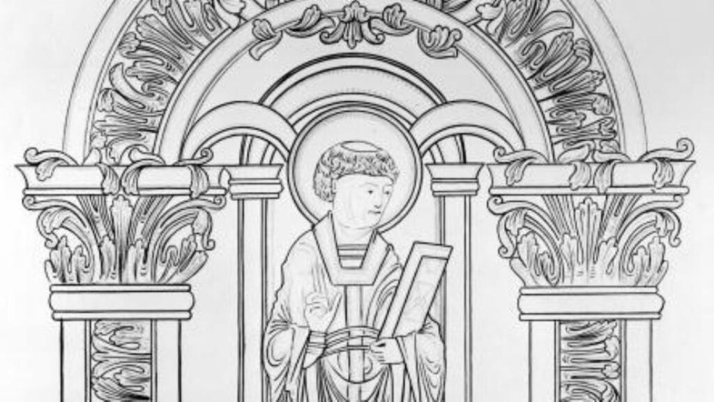 An illustration of St Swithin, Bishop of Winchester, who died in 862. Image: Getty