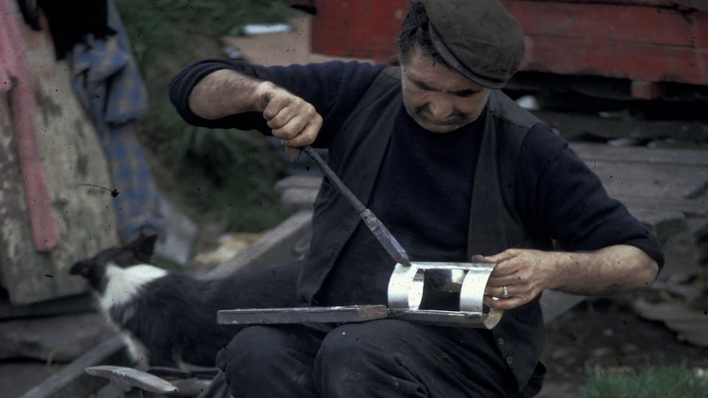 Mincéiri art, Irish music, animal care and folklore form part of the cultural history of Travellers, say campaigners. Photograph: National Folklore Collection, UCD