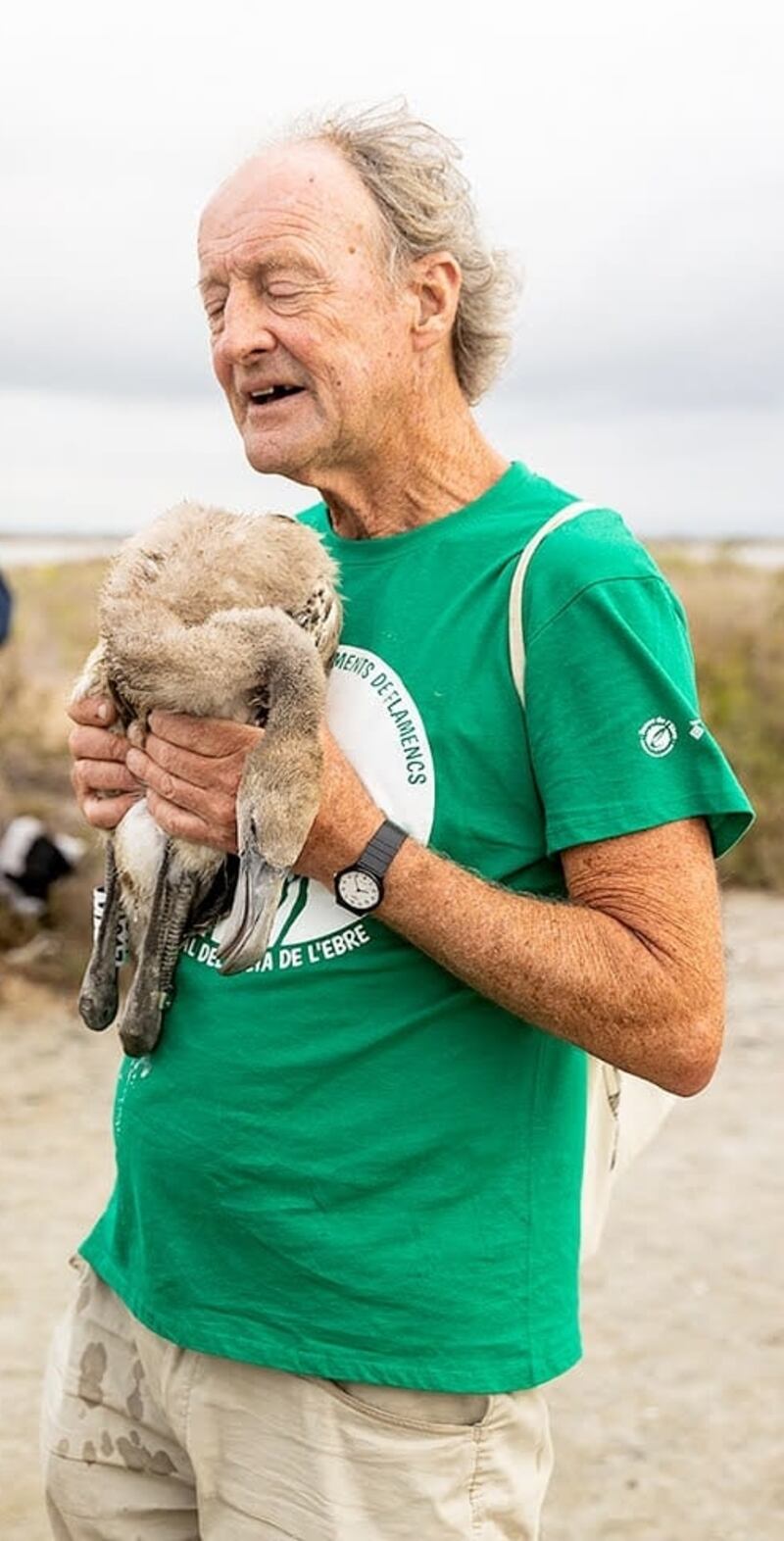 Colm Rush with his young charge