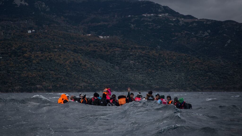 According to the International Organisation for Migration, more than 920,000 people have entered the EU so far this year. Photograph: Santi Palacios/AP