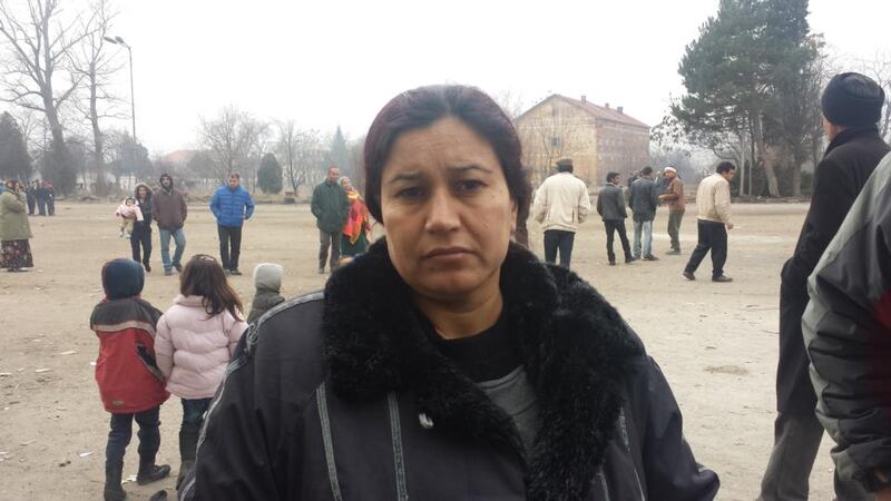 Camp life: Khansa Abd El-Rahman at Harmanli refugee centre, in Bulgaria. Photograph: Suzanne Lynch