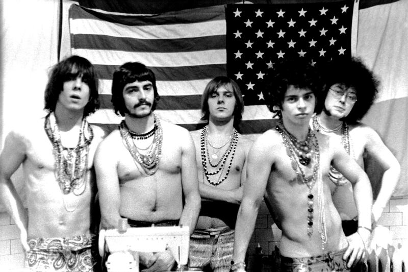 MC5 in Detroit in 1967. From left to right: Fred 'Sonic' Smith, Dennis 'Machine Gun' Thompson, Rob Tyner, Wayne Kramer and Michael Davis. Photograph: Leni Sinclair/Michael Ochs Archive/Getty Images