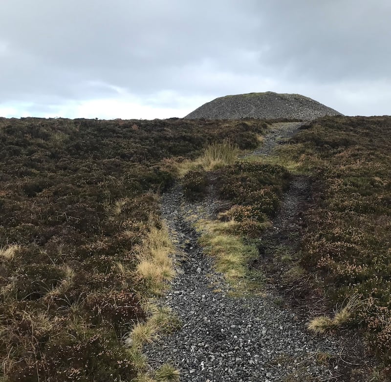The path up to Queen Maeve’s Cairn on Knocknarea, Co Sligo Photograph: Gráinne Lyons