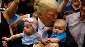 Donald Trump tells woman with crying baby to leave rally