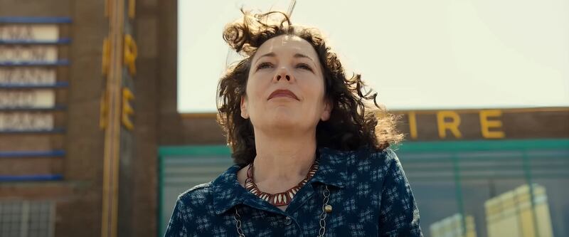 Olivia Colman as Hilary Small in Empire of Light. 'Hilary was based on Sam’s mum and so, at any point, I had the best research material I could ask for,' said the actor.