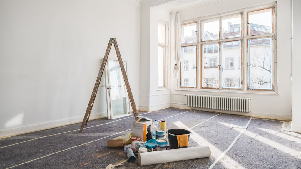 Another solution is to get the building work done in one go but to postpone finishing some rooms.