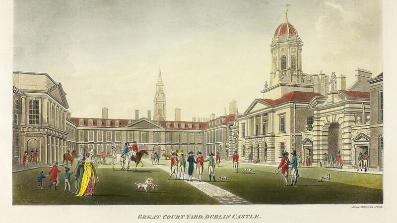 The Great Courtyard, Dublin Castle, published July 1792, James Malton. Photograph: Sepia Times/Universal Images Group via Getty