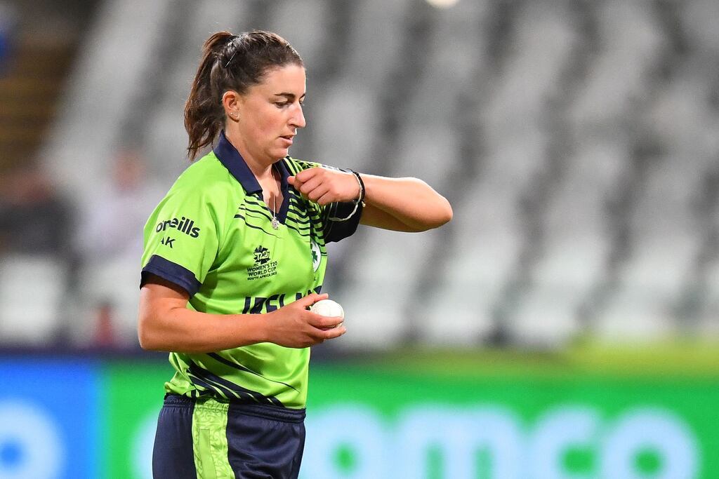 Arlene Kelly helped Ireland recover from a disastrous start against Sri Lanka in the third One-Day International at Stormont in Belfast. Photograph: Rodger Bosch/AFP via Getty Images
