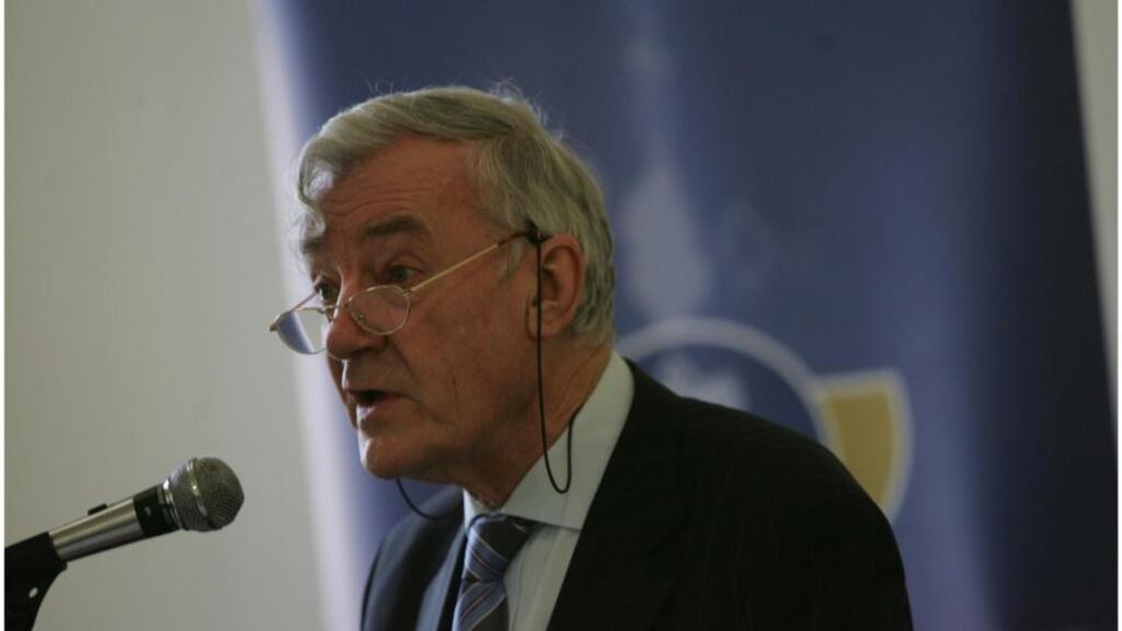 Former Justice Bryan McMahon, presiding officer at citizenship ceremonies, will chair a new  working group on direct provision for asylum seekers. Photograph: Bryan O’Brien / The Irish Times