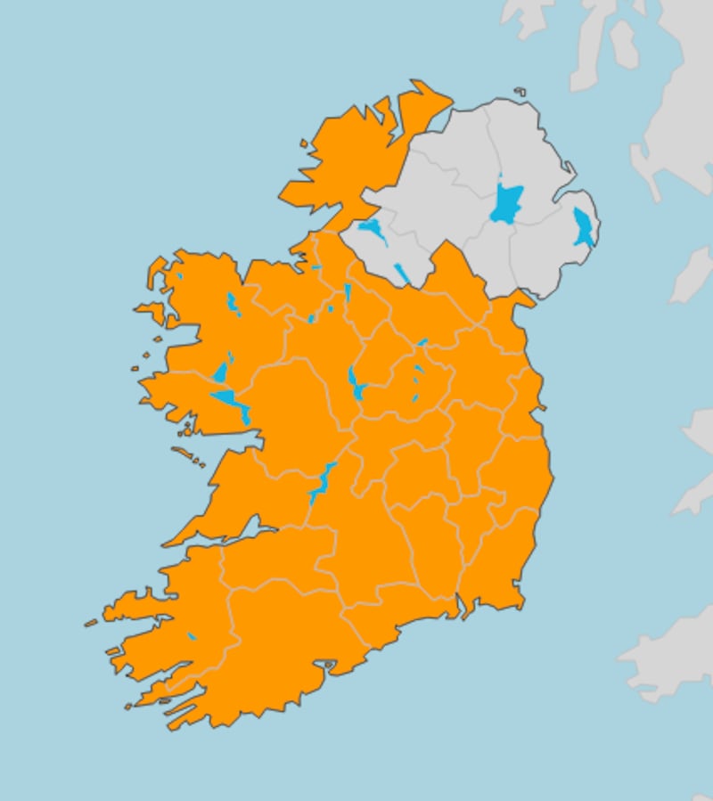 An orange wind warning is in place for the entire State