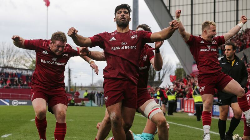 The two-legged format worked in Munster’s favour as they overturned a first leg deficit. Photograph: Lorraine O’Sullivan/PA