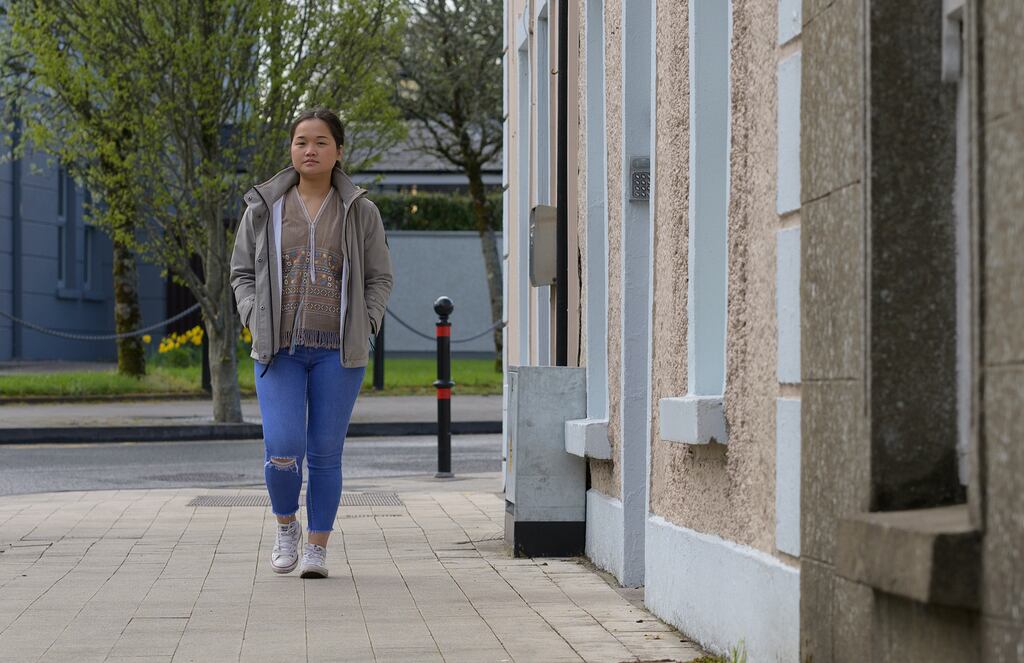 Burmese refugee Pah Doh from the Karen tribe has lived with her family in Castlebar, Co Mayo since 2007 after being resettled in the town under a UN scheme. Photograph: Michael Mc Laughlin