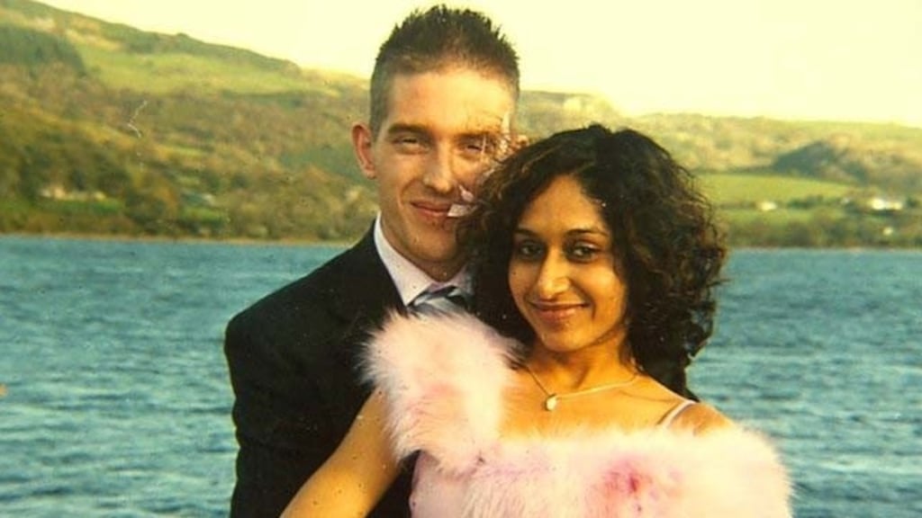 Michael Kivlehan with his wife Dhara who died  a week after giving birth to her first child. Ms Kivlehan’s story is just one of those highlighted at a new exhibition that runs in the Courthouse Gallery in Ennistymon, Co Clare, until Saturday