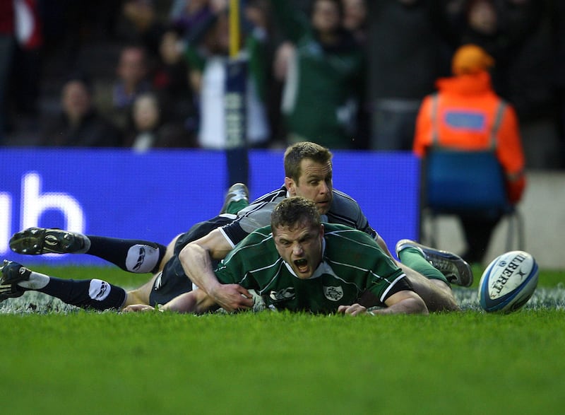 Ireland found a way to win at Murrayfield in 2009 when a highly motivated Jamie Heaslip entered the fray from the bench to score a match-winning try. Photograph: Billy Stickland/Inpho