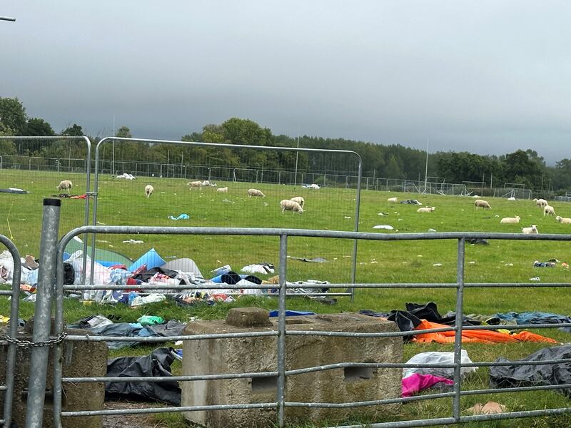 A field used for Electric Picnic camping is due to be finally cleared on Wednesday
