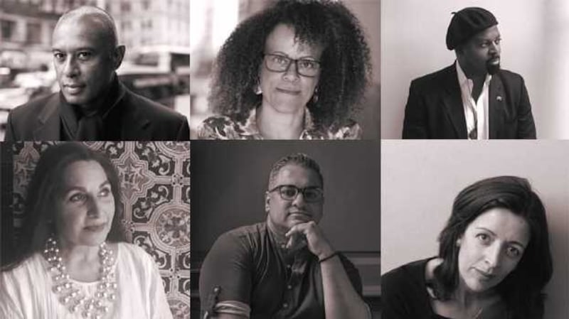 An Island Full of Voices: Writing Britain Now, featuring Fred D’Aguiar, Imtiaz Dharker, Louise Doughty, Bernardine Evaristo, Rachel Long, Ben Okri, Caryl Phillips, Nikesh Shukla, takes place at the Knowledge Centre, The British Library, 96 Euston Road, London NW1 on Saturday, November 9th, 1pm-6.30pm.