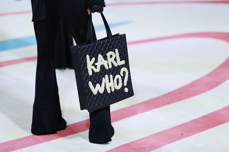 French fashion designer Olivier Rousteing arrives at the 2023 Met Gala. Photograph: Justin Lane/EPA