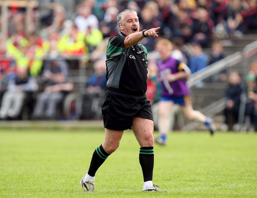 Brian Crowe supports the introduction of lifetime bans for those who abuse referees. Photograph: Cathal Noonan/Inpho