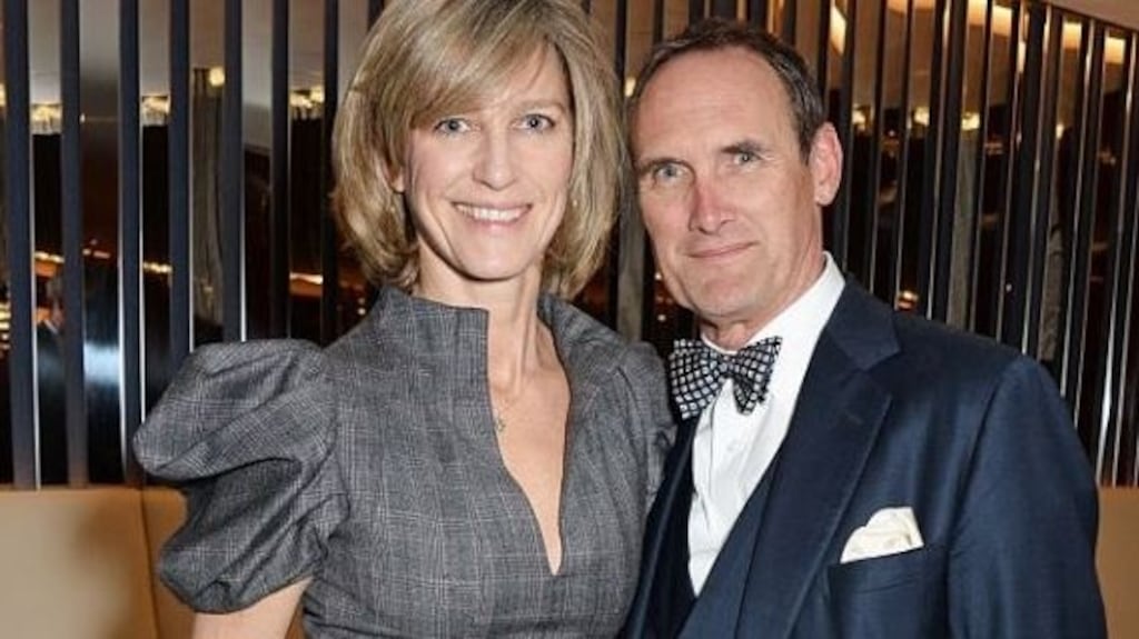 AA Gill photographed with his wife Nicola Formby in 2015. Photograph: David M Benett/Getty Images
