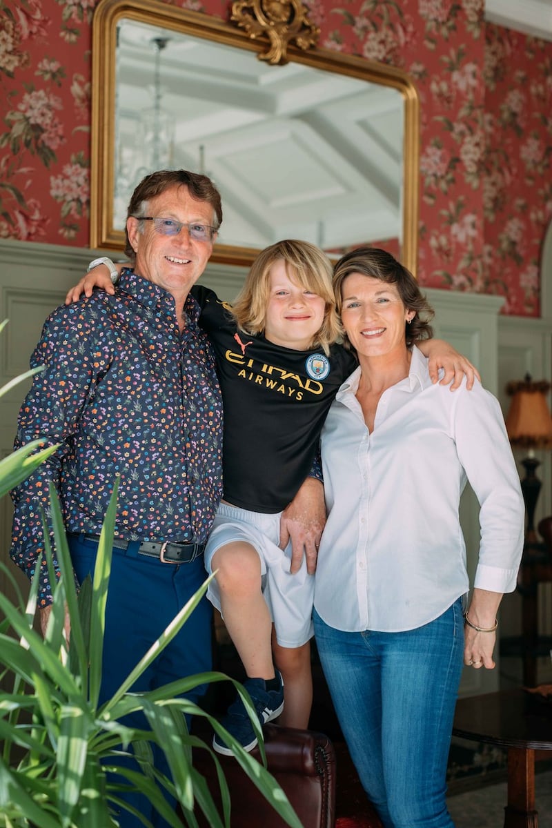 Pat, Rian and Aoife O’Malley at their home in Spanish Point