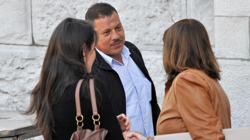 Survivor of the tragedy Abdelbaky Mohammed  at the inquest in Cork yesterday  into the deaths of the skipper and four of the crew of the fishing trawler Tit Bonhomme. Photograph: Daragh McSweeney/Cork Courts Limited