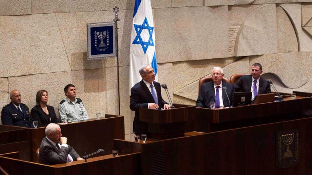 Prime minister Benjamin Netanyahu: Israel is a nation, a distinct culture and identity, speaking a language spoken nowhere else. Photograph: Ronen Zvulun/Reuters