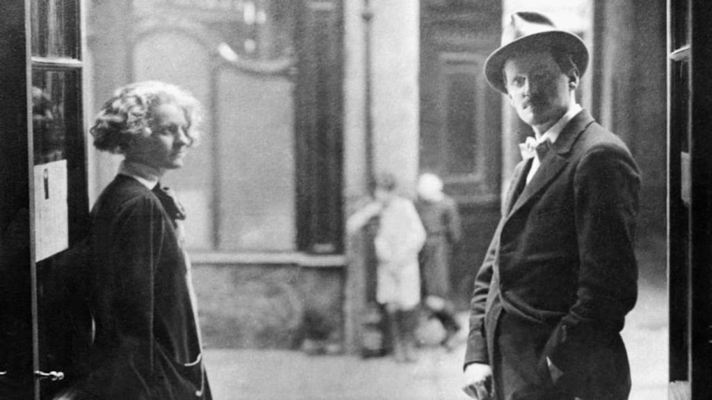 Sylvia Beach and James Joyce. Photograph: AFP/Getty Images