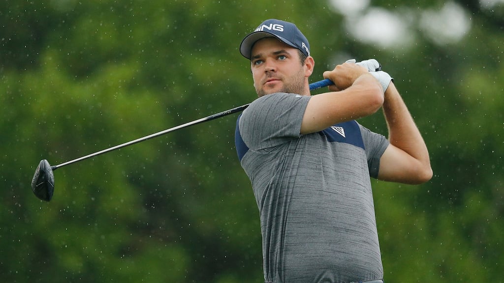 Corey Conners of Canada during the 2019 Valero Texas Open at TPC San Antonio Oaks course. Photograph: Michael Reaves/Getty Images