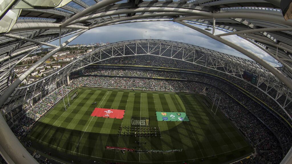 Ireland play their first Six Nations home game against Wales in February. Photograph: Inpho
