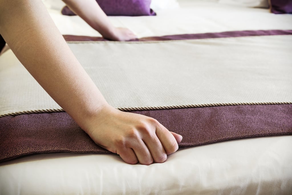 Róisín Ingle: When I say 'make the bed' it really amounts to smoothing out the duvet and repositioning the pillows. Photograph: iStock
