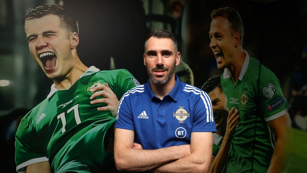 Michael O’Neill is the only international manager Michael Smith, above, has known. Photograph: Brian Little/Presseye/Inpho