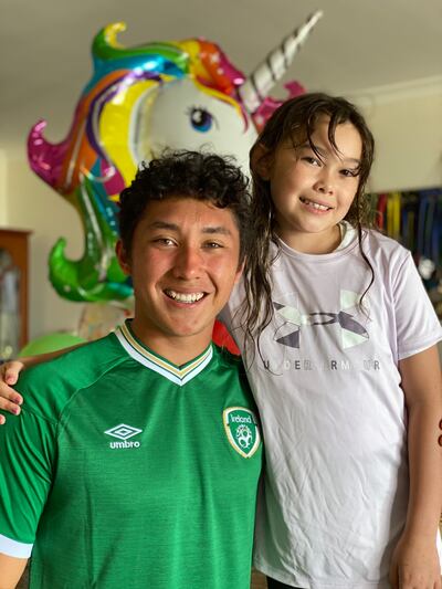 Tennis player James McCabe and his sister Jasmine