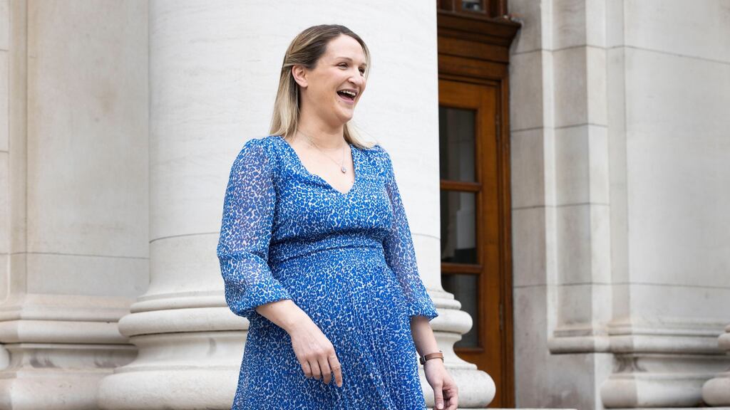 Helen McEntee pictured before going on maternity leave. Photograph: Tom Honan