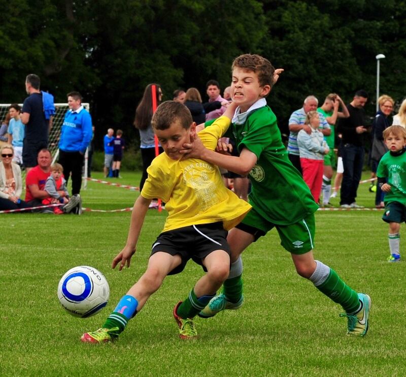 World in motion: Action from the annual Leicester Celtic mini World Cup in Rathfarnham in June 2016. Photograph: Paul Lundy