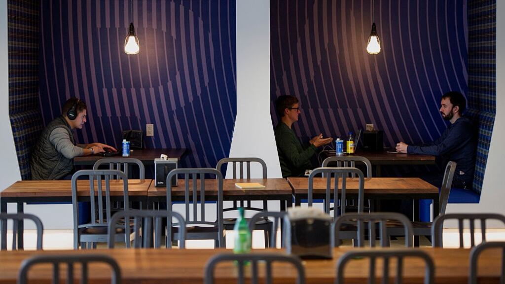 Companies can access open or shared workspaces or have their own bespoke dedicated office network created for them.