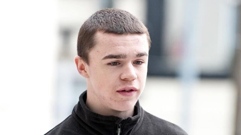 Love/Hate actor Leroy Harris arrives at Dublin District Court at an earlier date before pleading guilty to unlawful possession of a quantity of cannabis, and having the drug for the purpose of sale or supply, at Sheriff Street, in north inner city Dublin, on October 14th last. Photograph: Collins Courts.
