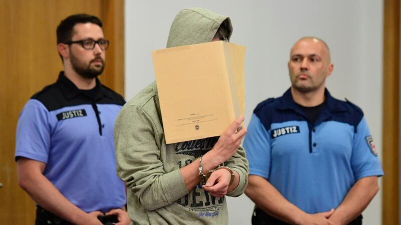 Paedophile trial: Silvio S, who abducted, raped and murdered two boys. Photograph: John MacDougall/AFP