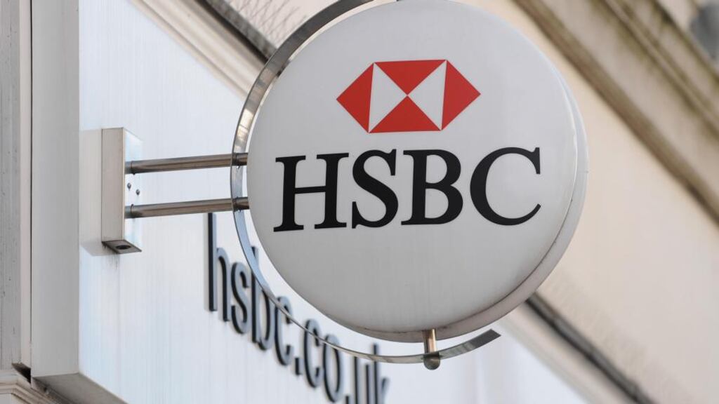 Shares in HSBC declined by 4.3 per cent to 626.2 pence in early morning trading in London, the sharpest fall since August. Photograph: Joe Giddens/PA Wire