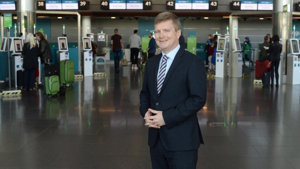 Sean Doyle says he was “flattered and surprised” to be asked to take over as Aer Lingus chief executive. Photograph: Dara Mac Dónaill
