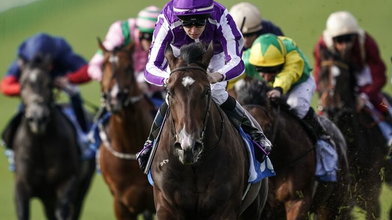 Donnacha O’Brien and Sergei Prokofiev took the opener at Newmarket. Photograph: Alan Crowhurst/Getty