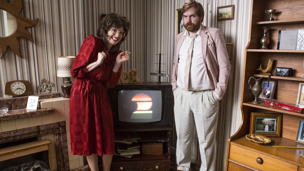 Nostalgia that travels: RTÉ2’s 1980s-themed ‘Bridget & Eamon’, featuring Jennifer Zamparelli and Bernard O’Shea, was acquired by UKTV.