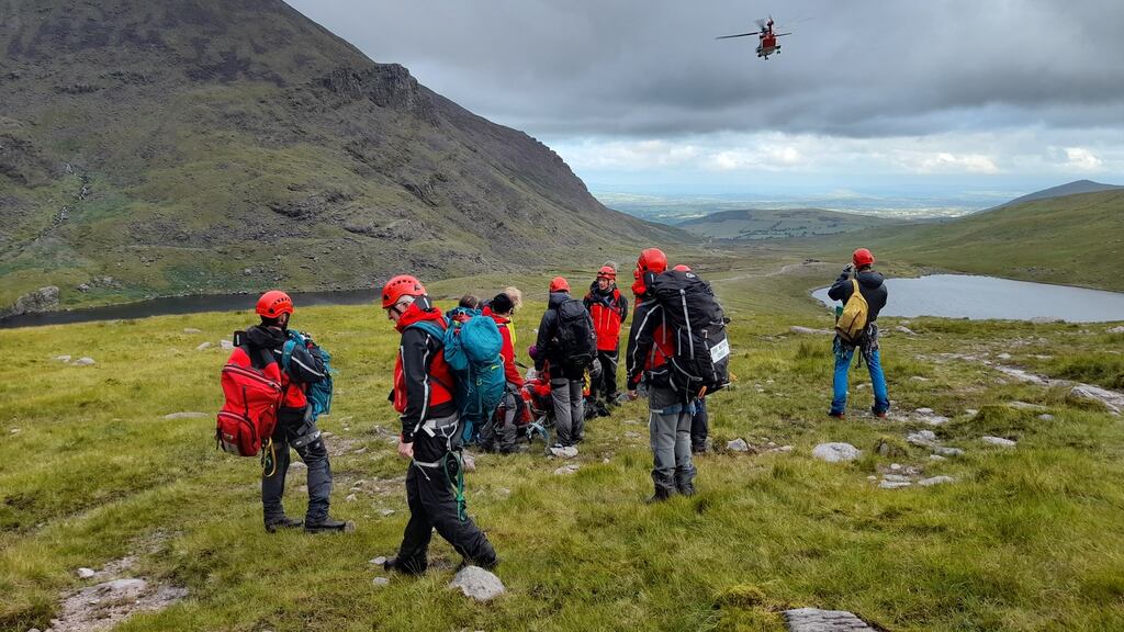 Kerry Mountain Rescue: “There have been numerous examples of people with inappropriate footwear suffering injuries from slips and falls, groups starting out too late . . . and parties with no knowledge of the ground or area . . . getting lost.”
