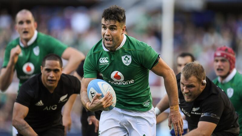 Conor Murray: has an enviable personal record against the All Blacks after wins with Ireland and the Lions. He scored a crucial try in both those games . Photograph: Brendan Moran/Sportsfile via Getty Images-