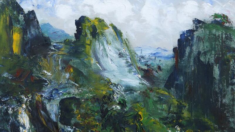 Sleep Beside (by) Falling Water by Jack B Yeats