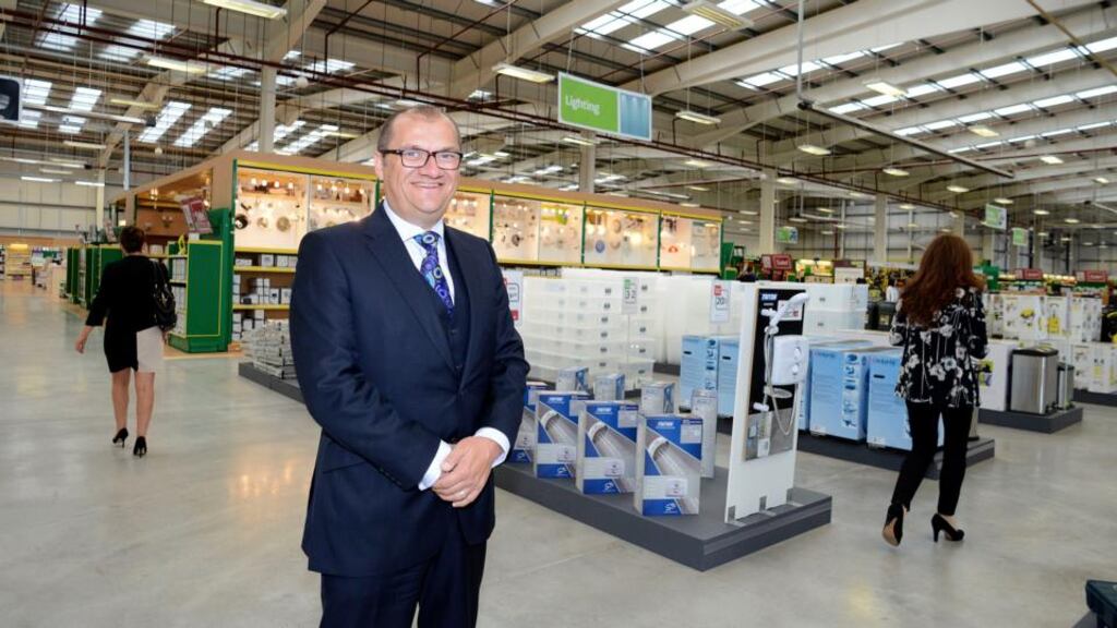Gavin Slark, Chief executie of  Grafton Group, pictured in Woodies DIY, Carrickmines.
