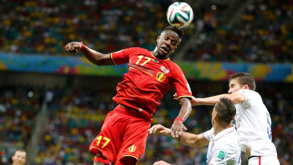 Belgium and Lille striker Divock Origi has held talks over a possible move to Liverpool. Photograph: Sergio Moraes/Reuters