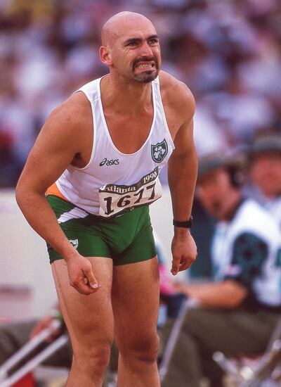 Ireland’s Terry McHugh at the 1996 Summer Olympics in Atlanta, Georgia. Photograph: Billy Stickland/Inpho