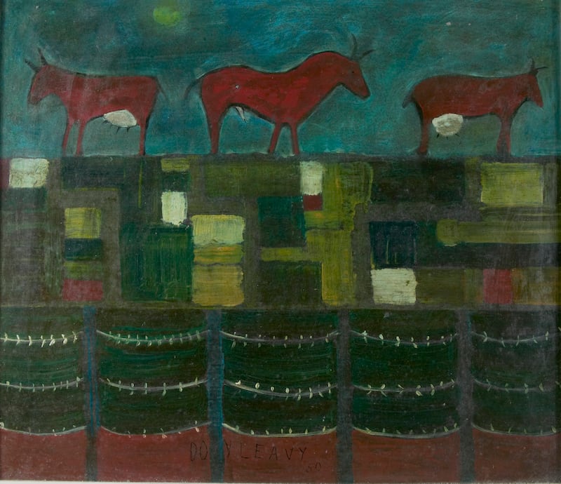 Cattle grazing on the author’s Wicklow farm by JP Donleavy